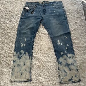Priveldge society jeans two tone bleach splash at the bottom brand new boot cut